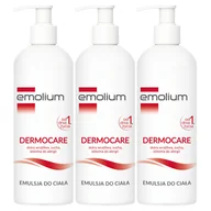 Balsamy i oliwki dla dzieci - Zestaw Emolium Dermocare emulsja do ciała od 1 dnia życia 3 x 400 ml - miniaturka - grafika 1
