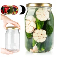 Pojemniki kuchenne - SŁOIK SZKLANY NA PRZETWORY OGÓRKI MIÓD GRZYBY NALEWKI 1,7L + WIECZKO FI100 - miniaturka - grafika 1