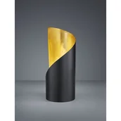 Lampy stojące - Trio RL Frank R50161032 lampka stołowa biurkowa 1x25W E14 czarny mat / złoty - miniaturka - grafika 1