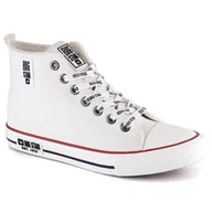 Buty sportowe męskie - Trampki ocieplane wysokie Big Star M INT1894 (kolor Biały, rozmiar 41) - miniaturka - grafika 1