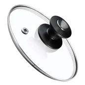 Pokrywki - Pokrywa żaroodporna z czarnym uchwytem Barletta 24 cm - miniaturka - grafika 1