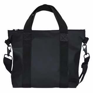 Torebki damskie - Rains Torba shopperka 30 cm black 13920-01 - grafika 1