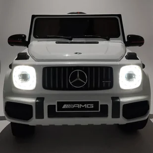 Samochód elektryczny dla dzieci MERCEDES AMG G63 biały - Tory, garaże, parkingi - miniaturka - grafika 13