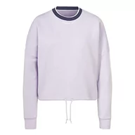 Bluzy damskie - Reebok Damska bluza polarowa z okrągłym dekoltem, fioletowa Oasis, 2XL, Fioletowa Oasis, XXL - miniaturka - grafika 1