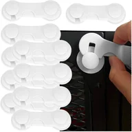 Zabezpieczenia dla dzieci - ZABEZPIECZENIE BLOKADA SZAFEK MEBLI SZUFLAD DRZWI SKUTECZNE 10szt - miniaturka - grafika 1