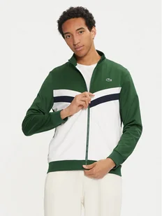 Lacoste Bluza SH2646 Zielony Regular Fit - Bluzy męskie - miniaturka - grafika 1