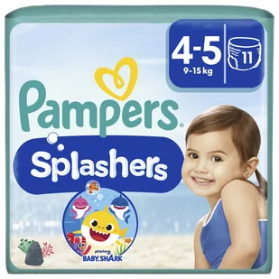 Pampers Splashers, Pieluszki do pływania, rozmiar 4-5, 11 szt. - Pieluchy - miniaturka - grafika 2