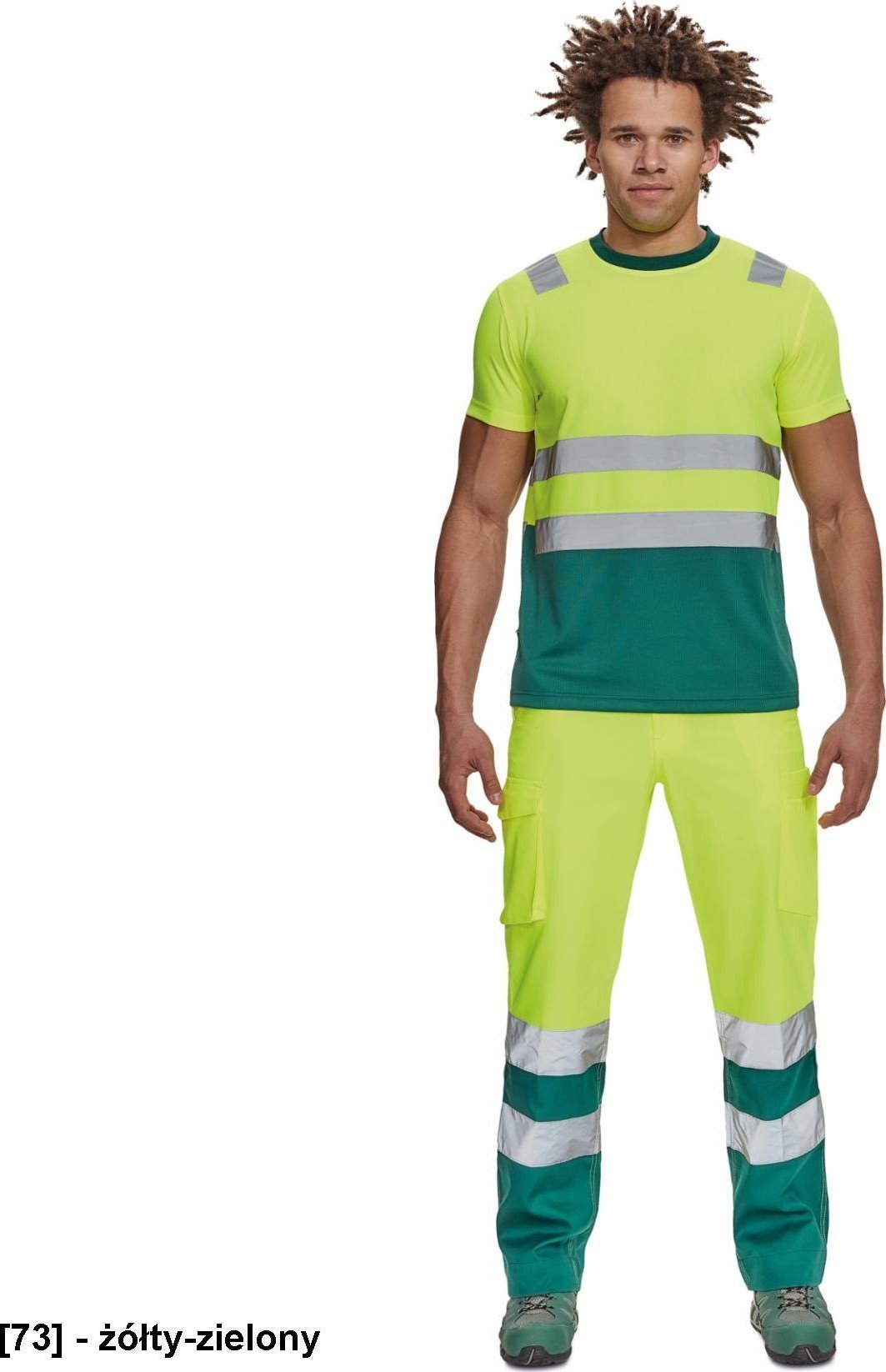 CERVA MONZON HV - t-shirt - żółty-zielony S