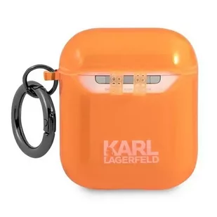 Karl Lagerfeld KLA2UCHFO AirPods cover pomarańczowy/orange Choupette - Akcesoria do słuchawek - miniaturka - grafika 2