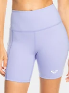 Legginsy - Roxy Legginsy Heart Biker Ndst ERJNS03435 Niebieski Slim Fit - miniaturka - grafika 1