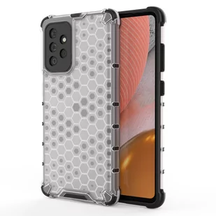 Honeycomb etui pancerny pokrowiec z żelową ramką Samsung Galaxy A72 4G przezroczysty - Etui i futerały do telefonów - miniaturka - grafika 1