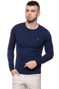 Wrangler, Sweter męski, Crew Knit Navy W85674Q35, rozmiar M - Swetry męskie - miniaturka - grafika 1