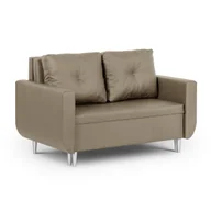 Sofy i kanapy - Sofa kanapa 2 os z funkcją spania RED beżowa - miniaturka - grafika 1