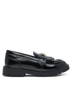 Tommy Hilfiger Półbuty Low Cut Shoe T3A4-34011-1453 S Czarny - Buty dla dziewczynek - miniaturka - grafika 1