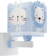 Lampy ścienne - Dalber Baby Jungle kinkiet 1-punktowy niebieski 63119T 63119T - miniaturka - grafika 1