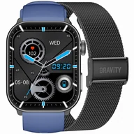 Smartwatch - Gravity GT28-3 Niebieski, Czarny - miniaturka - grafika 1