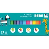 Artykuły biurowe - NOSTER Plastelina 12 kolorów B&amp;B Kids - miniaturka - grafika 1