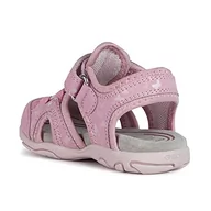 Buty dla chłopców - Geox Sandały chłopięce B FLAFFEE Gir Sandal, DK różowe, 25 EU, Dk Pink, 25 EU - miniaturka - grafika 1
