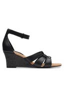 Sandały damskie - Clarks Sandały Kyarra Joy 26171242 Czarny - miniaturka - grafika 1