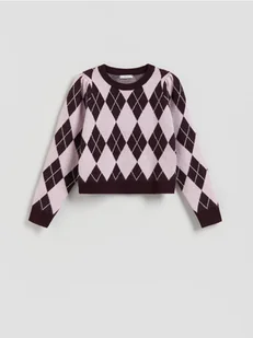 Reserved - Sweter w romby - wielobarwny - Swetry damskie - miniaturka - grafika 1