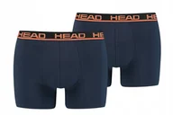 Majtki męskie - HEAD BOKSERKI MĘSKIE BASIC BOXER 2P NAVY r S - miniaturka - grafika 1