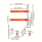 Inne - TEMU IMBOT Regulowany Narzędzie do Montażu Szafek ze Stali Nierdzewnej – Pomocnik do Mebli z Pomarańczowymi Gałkami Kwiatowymi, Rozszerzone Wsporniki - miniaturka - grafika 1