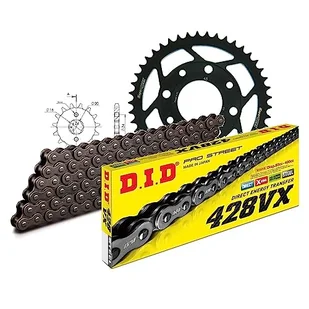 Zestaw łańcuchów DID stal 428VX / 148 Endless do Daelim VL Daystar 125 ccm rok prod. 2008-2011 - Części motocyklowe - miniaturka - grafika 1