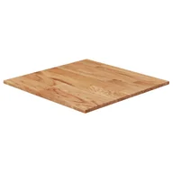 Blaty meblowe i parapety okienne - Kwadratowy blat do stolika, jasnobrązowy, 50x50x1,5 cm, dębowy - miniaturka - grafika 1