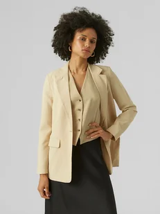 Vero Moda Blezer w kolorze beżowym - Marynarki i żakiety damskie - miniaturka - grafika 1