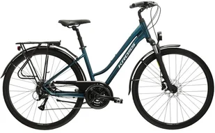 Rower trekkingowy damski Kross Trans 4.0 D 28 M(17") turkusowy/szary - Rowery - miniaturka - grafika 1