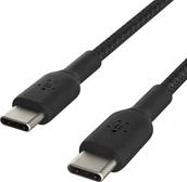 Kable USB - Belkin Kabel USB C na USB C 60W oplot, czarny 0,15m - miniaturka - grafika 1