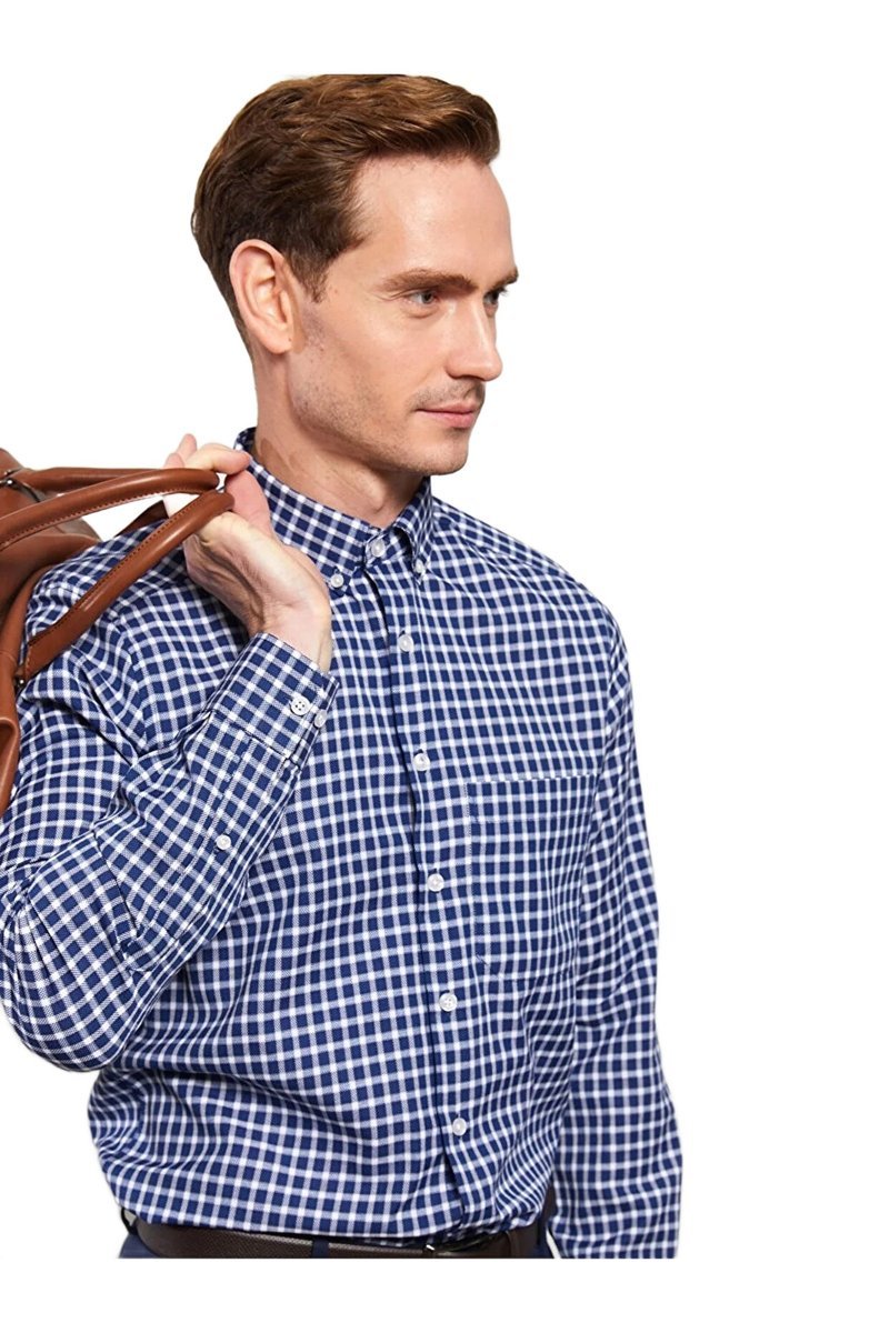 LC WAIKIKI MĘSKA KOSZULA CASUAL W KRATĘ NIEBIESKA DŁUGI RĘKAW 3XL 5DA