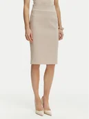 Spódnice - Rinascimento Spódnica ołówkowa CFC0128651003 Beżowy Slim Fit - miniaturka - grafika 1