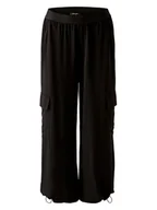 Spodnie damskie - Miss Lagotte Bojówki w kolorze czarnym - miniaturka - grafika 1