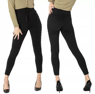 Eleganckie Spodnie Legginsy Damskie 46702-01 r XL - Legginsy - miniaturka - grafika 1