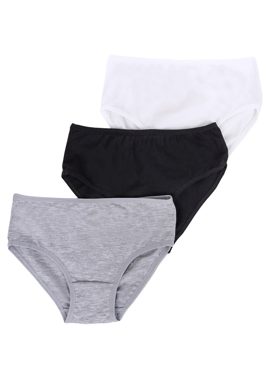 Figi majtki dziewczęce dziecięce gładkie kolorowe 3PAK 134-140 MYWAY