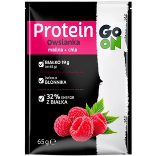 GO ON Protein Owsianka 65g Raspberry Chia - Płatki śniadaniowe i musli - miniaturka - grafika 1