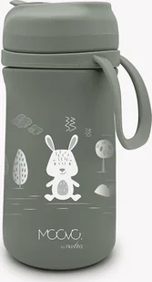 Nuvita Nuvita, MOOVO, Bidon termiczny z ustnikiem Sage green, 350 ml - Bidony dla dzieci - miniaturka - grafika 1