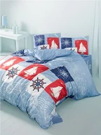 Pościel - Pościel bawełniana ATLAS BLUE - miniaturka - grafika 1