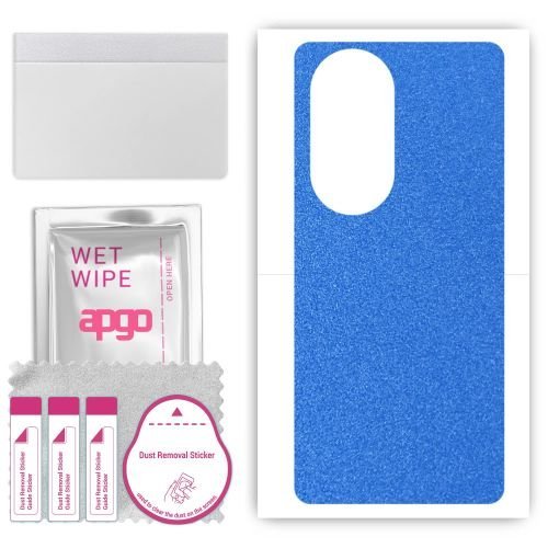 folia naklejka skórka strukturalna na TYŁ do Ulefone Note 17 Pro - Niebieski Pastel Matowy - apgo SKINS