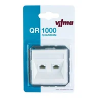 Gniazdka elektryczne - Gniazdo komputerowe podwójne QUADRUM QR1018W białe VILMA - miniaturka - grafika 1