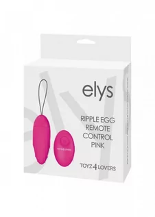 Wibratory i masażery - Toyz 4 Lovers OVETTO VIBRANTE ELYS RIPPLE EGG REMOTE CONTROL PINK 1-00802630 - grafika 1