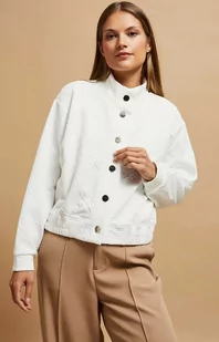 Bluza z ozdobnymi guzikami 4201, Kolor biały, Rozmiar XS, Moodo - Primodo.com - Bluzy damskie - miniaturka - grafika 1