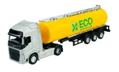 Samochody i pojazdy dla dzieci - WELLY VOLVO FH SREBRNY + CYSTERNA 1:64 68052 - miniaturka - grafika 1