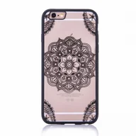 Etui i futerały do telefonów - Etui na telefon komórkowy Mandala do Apple iPhone 8 Etui ochronne z motywem indyjskiej koronki Pokrowiec na torbę Bumper Czarny - miniaturka - grafika 1