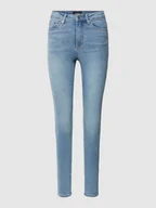 Spodnie damskie - Jeansy o kroju skinny fit z 5 kieszeniami model ‘SOPHIA’ - miniaturka - grafika 1