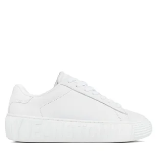 Sneakersy Tommy Jeans Tjw Leather Cupsole Ess EN0EN02507 Biały - Sneakersy damskie - miniaturka - grafika 1