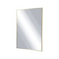 Lustra - Lustro łazienkowe prostokątne 80x60 cm Excellent Kuadro w ramie złoty szczotkowany DOEX.KU080.060.GB - miniaturka - grafika 1