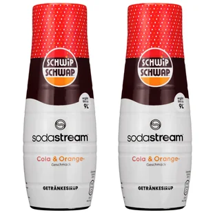 2x SYROP KONCENTRAT SODASTREAM SCHWIP SCHWAP COLA POMARAŃCZA 440 ml - Syropy i koncentraty owocowe - miniaturka - grafika 1