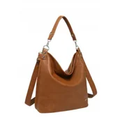 Torebki damskie - Pojemna Torebka Damska Shopper na Ramię Brązowa LUIGISANTO V-28 Camel - miniaturka - grafika 1